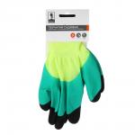 INBLOOM Перчатки садовые нейлоновые со вспененным латексным обливом, 9 размер, 23см, 50г