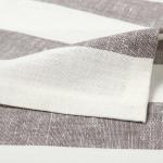 Дорожка на стол «Этель» Graphite 40?146 см, лен 100%, 260 г/м?, белая/серая