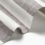 Дорожка на стол «Этель» Graphite 40?146 см, лен 100%, 260 г/м?, белая/серая