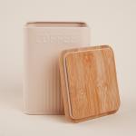 Банка для кофе «Сан-Лоренцо», 10?13 см, с бамбуковой крышкой, розовая