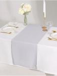 Дорожка на стол «Этель» Home 40?146 см, 100% хлопок, саржа 190 г/м?, светло-серая