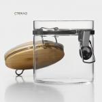 Банка для сыпучих BellaTenero «Эко», 500 мл, 10?10.3 см, с бугельным замком, стекло, прозрачная