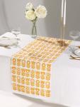 Дорожка на стол «Этель» Yellow garden 40?149 см, 100% хлопок, саржа 190 г/м?, белая/жёлтая