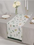 Дорожка на стол «Этель» Flora, 40?149 см, 100% хлопок, саржа 190 г/м?, белая