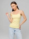 Женская майка на бретелях Lingeamo лимонно-кремовый ЛТ-07 (131)