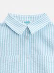 Блузка детская для девочек Messia_bl голубая полоска