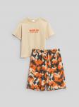 Набор детский для мальчиков ((1)футболка и (2)шорты) Aswa бежевый