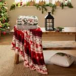 Плед «Этель. Новогодний олень» 180?200 см, корал-флис, пл. 220 г/м?