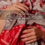 Плед «LoveLife. Новогодний узор», 200?220 см, велсофт, пл. 280 г/м?