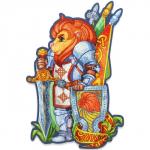 Пазл деревянный «Лев-рыцарь», размер L — 25?35 см, 110 деталей