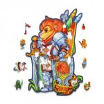 Пазл деревянный «Лев-рыцарь», размер L — 25?35 см, 110 деталей