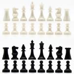 Шахматные фигуры классические, пластик, король 7.2 см, пешка 4 см