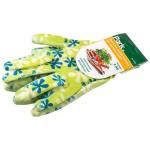 Перчатки хоз. сад. M. (полиэстр с нитрил. покр.) Park, полуоблив, рис., подвес 1063 / EL-F003