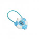 Замок навесной кодовый, голубой