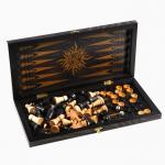 Настольные игры 3 в 1 «Классика»: шашки, шахматы, нарды, деревянные 40?40 см