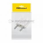 PROconnect сет. вилка-переходник (адаптер) плоский "Тефаль" Tefal 6А белый ИУ 11-1041-9