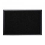 Коврик придверный вл/впит Ребристый 40*60см,черный,h ворса=0,5см,п/э,подложка ПВХ,TRIP,24190/VORTEX