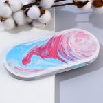 Блюдце «Разводы», 18.5?9 см, МИКС