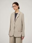 Бежевый жакет с содержанием льна