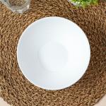 Салатник Avvir Carve, 850 мл, d=18 см, стеклокерамика, цвет белый