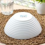 Салатник Avvir Carve, 850 мл, d=18 см, стеклокерамика, цвет белый