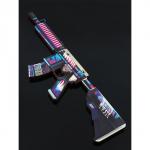Оружие сувенирное, набор «Некромантика», автомат М4 А4, пистолет с глушителем, нож-штык, 3 шт.