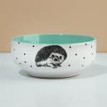 Тарелка глубокая керамическая Dolce Ceramo. «Ёжик», 550 мл, 14,5 см