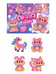 Аквамозаика «Розовые животные», 4 фигурки