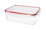 Емкость д/хран.продуктов Modena 1,0л, с защёлками, прямоугольный, бесцветный 221111106/03 Homver