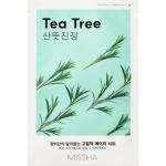 *MISSHA Маска для лица успокаивающая с экстрактом чайного дерева для чувствительной кожи MISSHA Airy Fit sheet mask Tea Tree 19 г, 1 шт