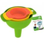 Воронка d=6/ 8/ 9,5см, 3шт/уп, цена за уп, микс VL80-186 Мультидом