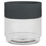 Банка д/сыпучих продуктов Asti 0,5л пластик, черный 221102630/02 Homver