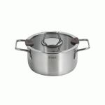 Кастрюля нерж сталь с крышкой Каскад 1,5л стенки 0,6мм дно 2,9мм, индукция TR-11031 TalleR