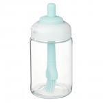 VETTA Банка для масла с кисточкой, 250 мл, стекло, пластик, силикон, зеленый