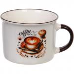 Кружка керамическая 210мл "Кофе", микс рисунков