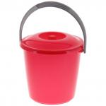 Ведро с крышкой Соло 3л перламутровое красное С634ККРА