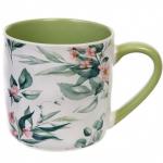 Кружка керамическая 380мл "Цветочная фантазия", микс рисунков