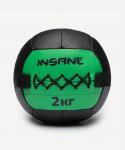 Медбол INSANE IN24-WB100, 2 кг, зеленый