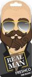 Ароматизатор подвесной картонный "Freshco Территория Мужчин Real man" Блэк