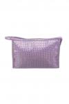 Kristaller Косметичка женская Knitted rope pattern, перламутр сиреневый KRISTALLER, 1111213