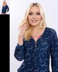 Блузка женская  1730-93/01/Синий, красный