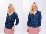 Блузка женская  1730-93/01/Синий, красный