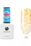 ADRICOCO Гель-лак для ногтей с цветной неоновой слюдой / Bubble Gum №04, сочная папайя, 8 мл KRISTALLER, 1109917