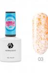 ADRICOCO Гель-лак для ногтей с цветной неоновой слюдой / Bubble Gum №03, веселый мандарин, 8 мл KRISTALLER, 1109923