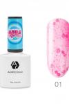ADRICOCO Гель-лак для ногтей с цветной неоновой слюдой / Bubble Gum №01, малиновый джем, 8 мл KRISTALLER, 1109925
