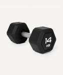Гантель гексагональная STARFIT DB-301PRO 14 кг, обрезиненная, черный