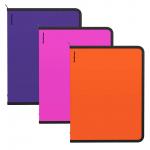 Папка для тетрадей на молнии пластиковая ErichKrause Soft Caribbean Sunset, A4, ассорти (в пакете по 3 шт.)