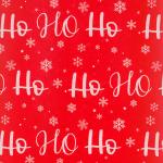 Набор ErichKrause Decor 4 листа упаковочной бумаги тишью Хо-Хо-Хо 50х70см