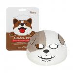 Маска для лица питательная с принтом забавный пёсик тм Sadoer, 25гр