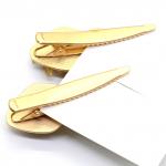 Зажим для волос Бантик с натуральным цитрином 6,5*2,5см